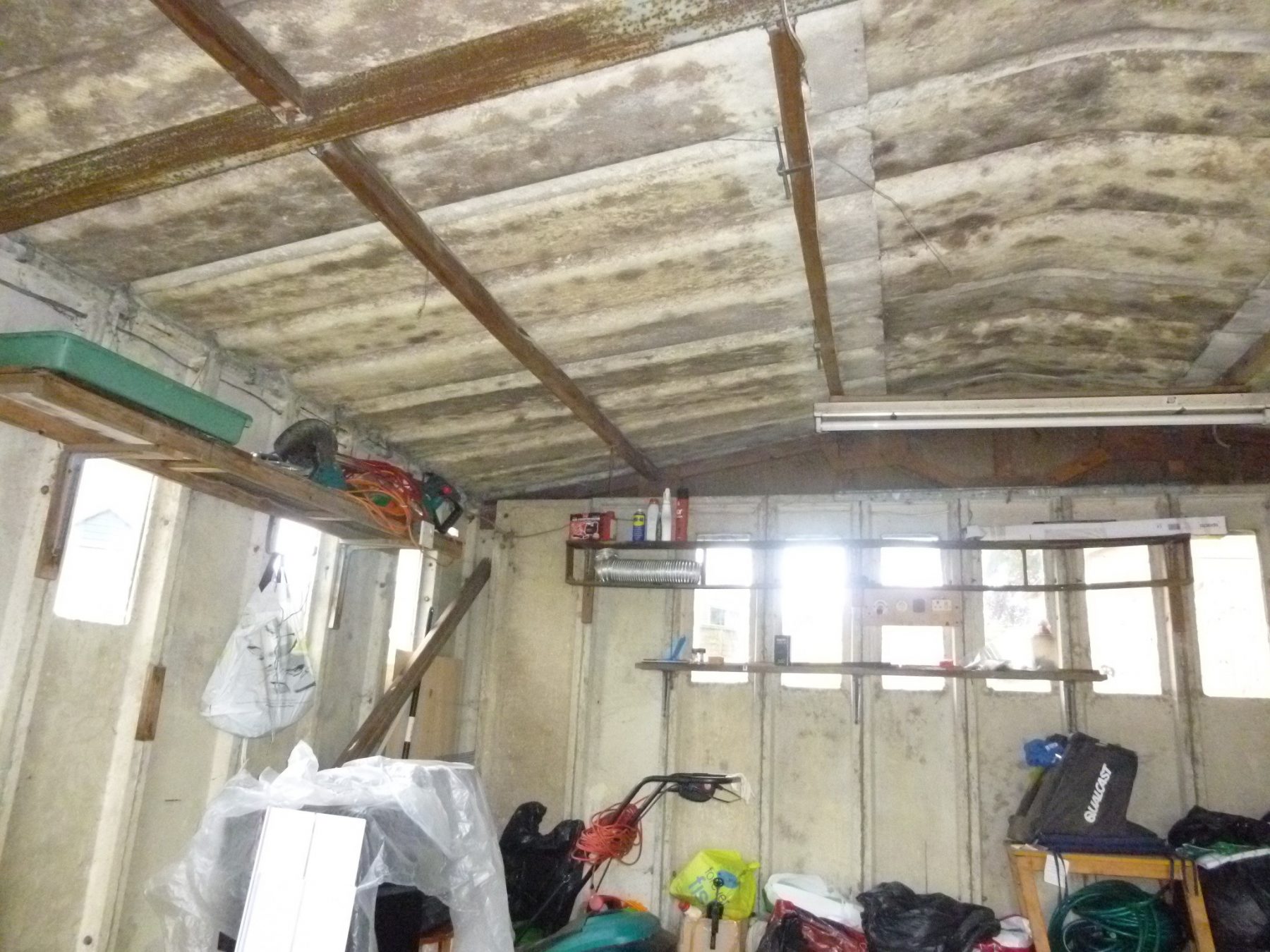 I Have An Asbestos Cement Garage Roof, How To Seal Concrete Garage Roof